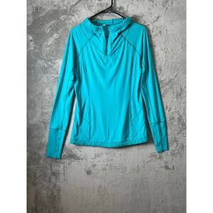 Lululemon Water Bound Hoodie Blue Tropics Size 8